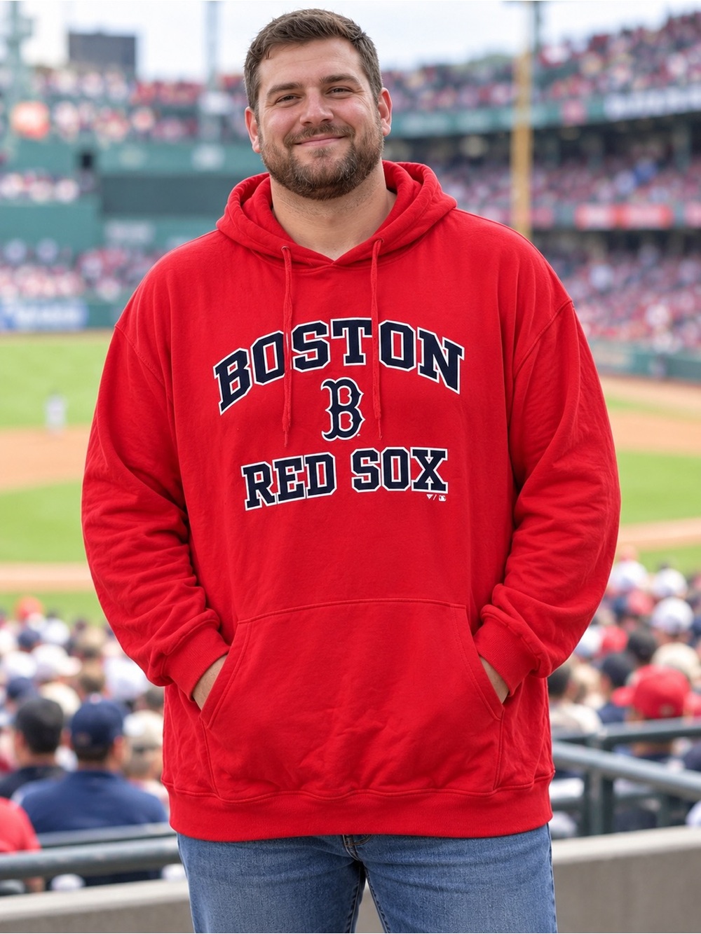 🆕 Fanatics Boston Red Sox Hoodie Men’s 3XLT Big & Tall Red NWOT